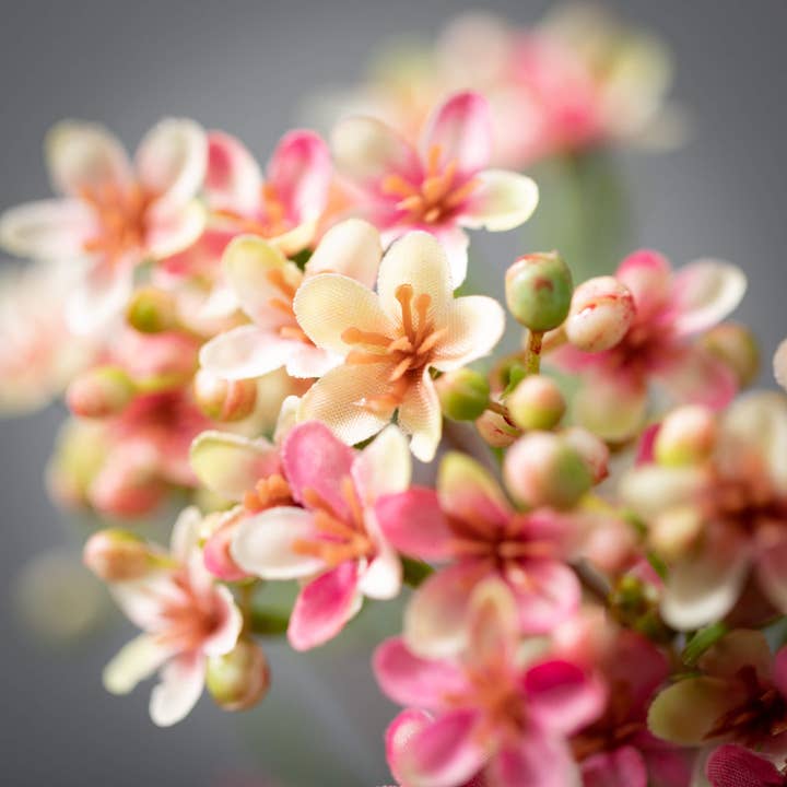 Sullivans Home Decor - Wholesale Artificial Flowers - Pink Wax Flower Stem
