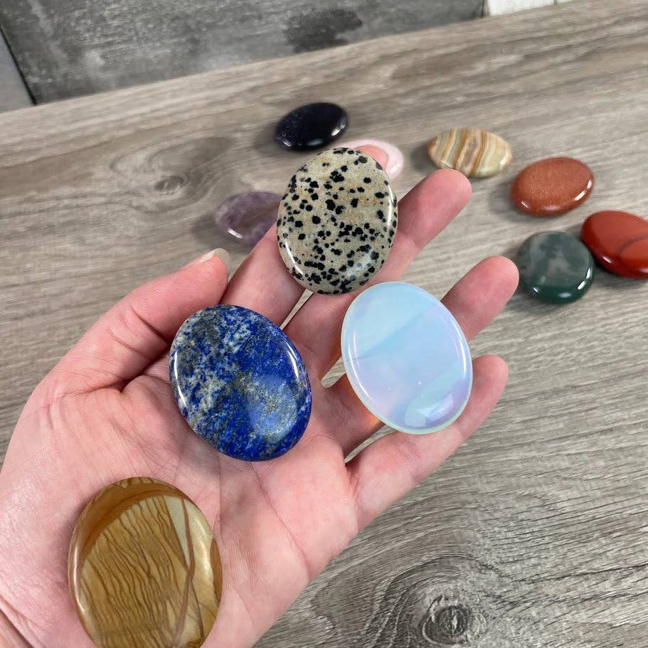 Keystone Crystals - Wholesale Spiritual Stone/Crystal - Gemstone Palm Stones 45mm – Bulk Crystal Supplies25