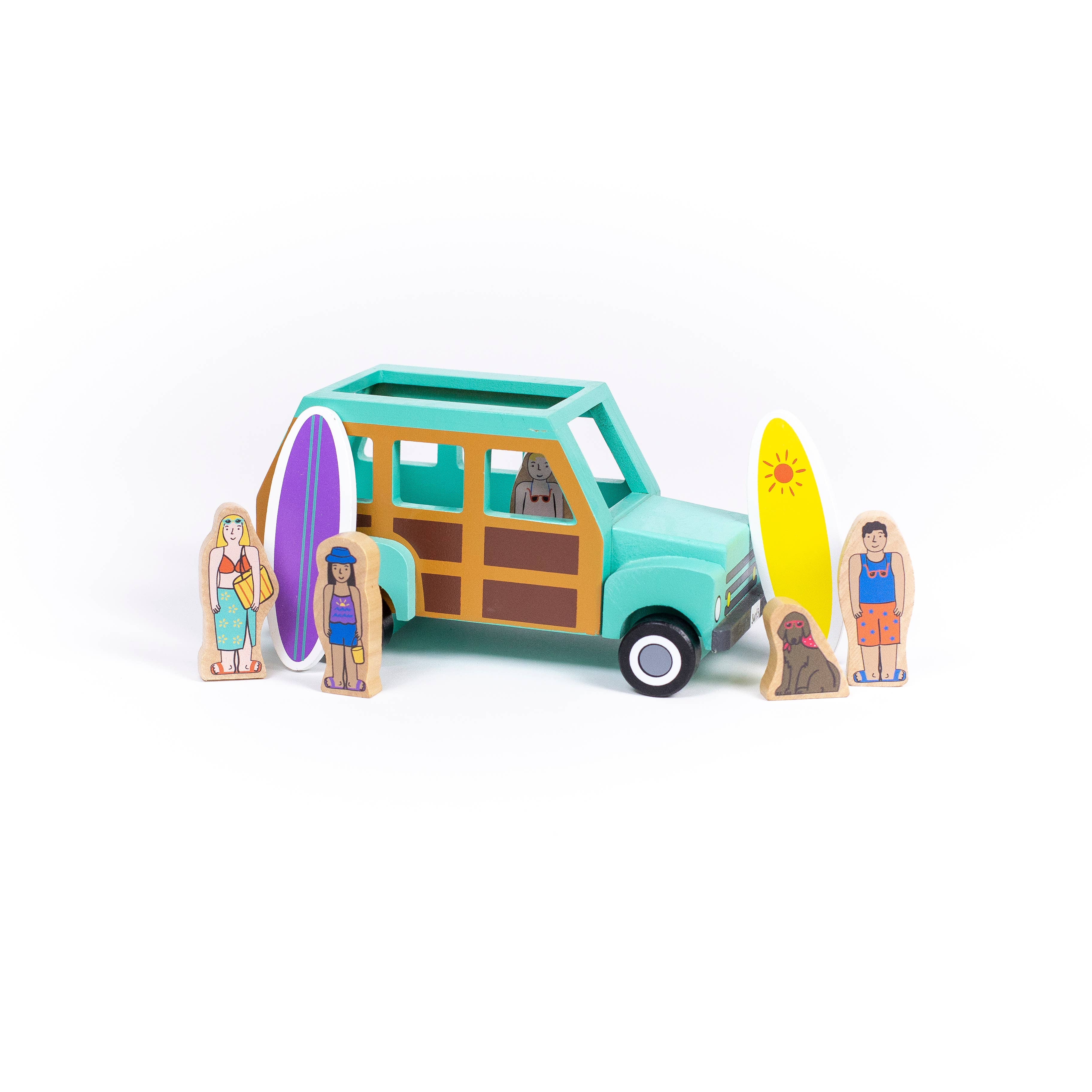 Jack Rabbit Creations - Vente Voiture/camion miniature – enfant - Surf's Up Camion de surfer magnétique4