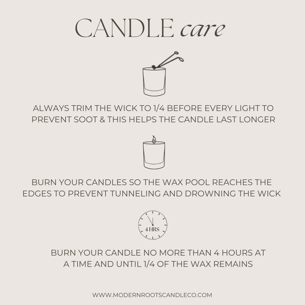 Modern Roots Candle Co. - Vente Bougie en bocal - Restez tranquille | Lavande & Sauge | Bougie en pot transparent de 9 oz en cire de soja5