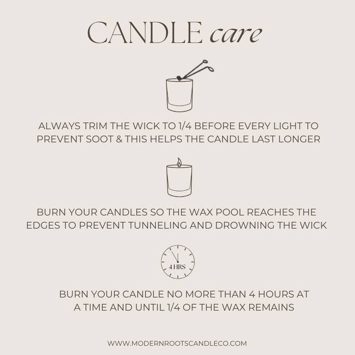 Modern Roots Candle Co. – wholesale Jar/filled candle – Be Still | Lavender & Sage | 9 oz. Clear Jar Soy Candle5