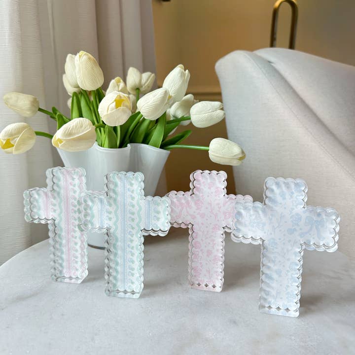 Scalloped Acrylic Cross Blocks  and other Purchase Wholesale addison ross. Free Returns & Net 60 Terms on Faire trending on Faire.