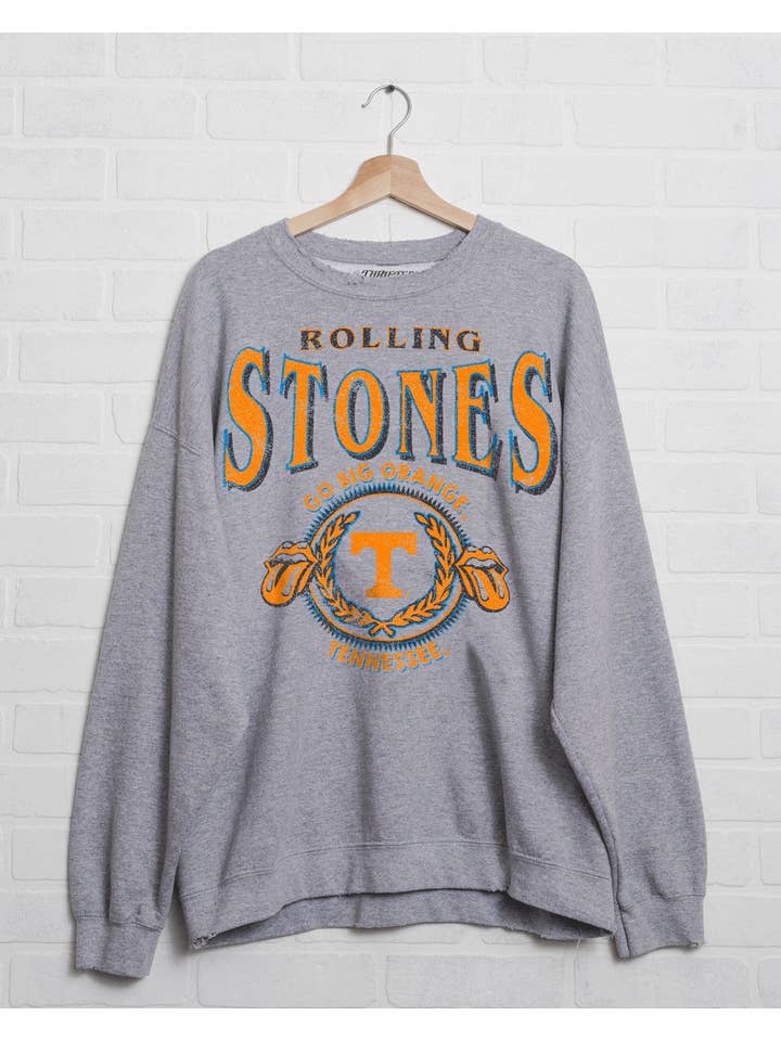 LivyLu - Wholesale Graphic Sweatshirt - Unisex - Rolling Stones Tennessee Vols College Thrifted Sweatshirt