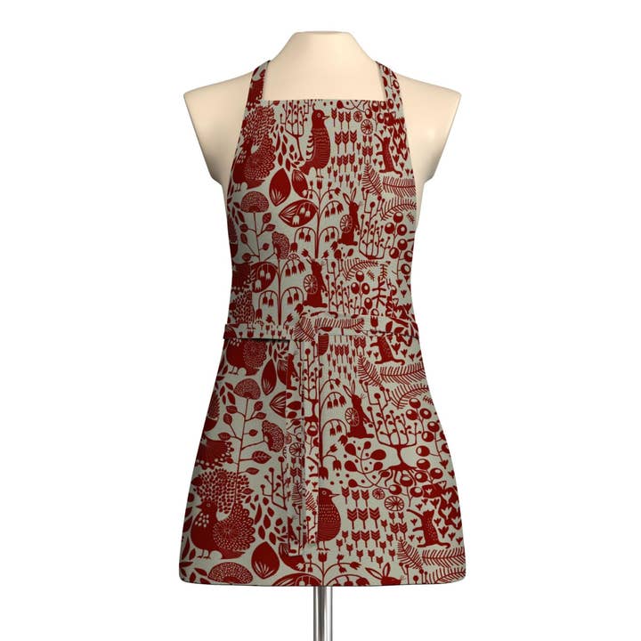 Avental Vermelho Fyri (Culla) Com Bolso por atacado de Arvidssons Textil