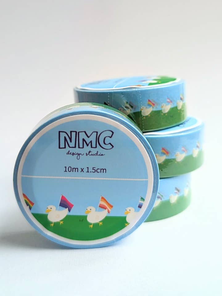 Entenparade-Pride-Flaggen-Washi-Tape für den Großhandel von NMC Design Studio