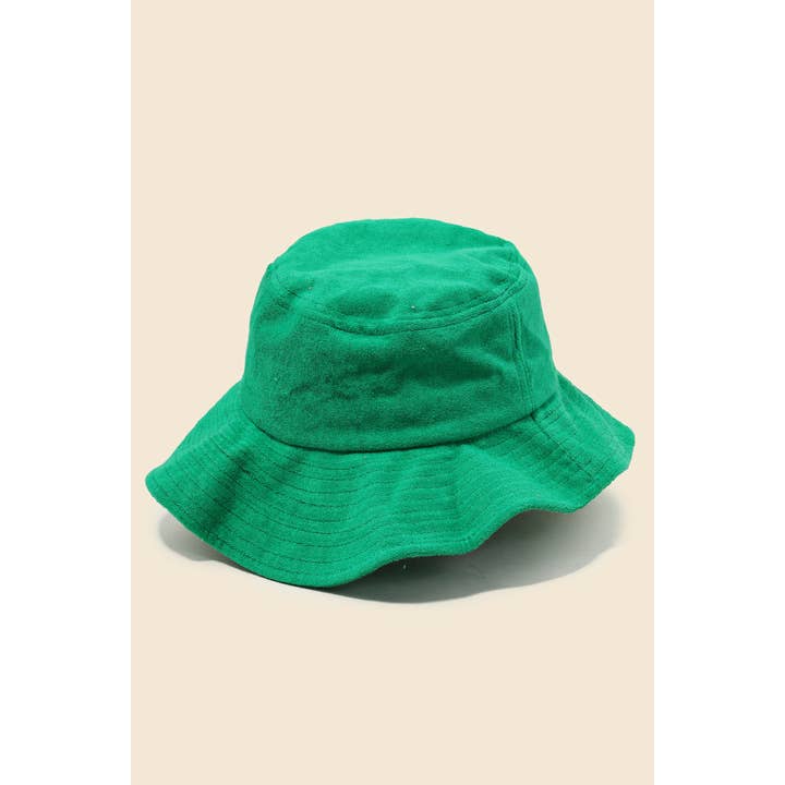 Anarchy Street - Wholesale Bucket Hat - Women's - Terry Cloth Floppy Brim Bucket Hat