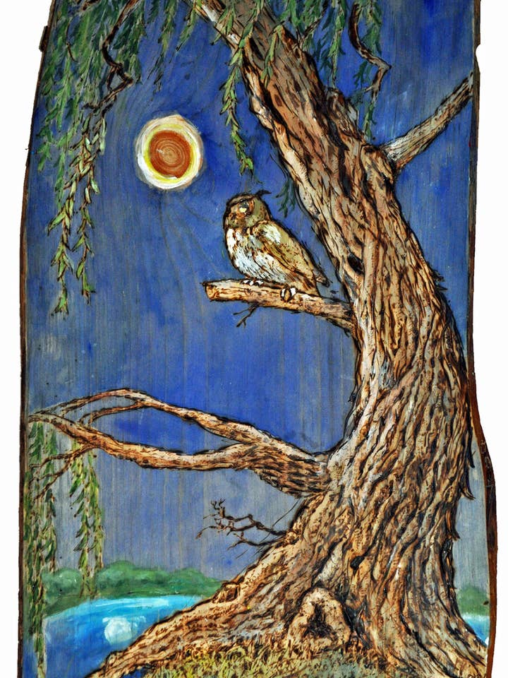 Ugle Månen for engroshandel hos wisdom from the wood greeting cards