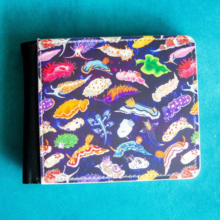 Nudibranchs of the World Small Mens wallet for wholesale by The Slug And Kraken