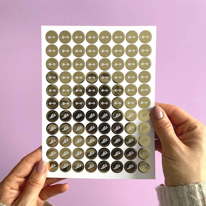 Blush And Gold – Großhandel Aufkleber – Fitness-Aufkleberpaket (3 Blatt)3