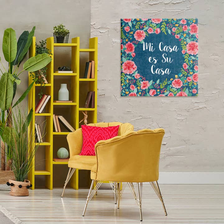 Stupell Industries - Wholesale Wall Decor - Kids & Baby - Su Casa Flores Rosas Canvas Wall Art11