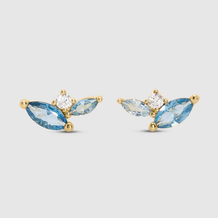 Celestial Blue Studs for wholesale by MW Curated