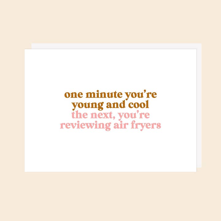 Birthday Card- Air Fryer Card for wholesale by SnaptureThis