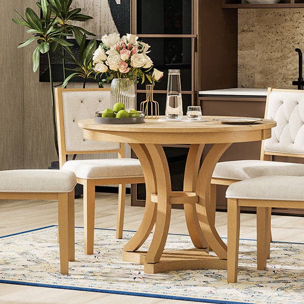 39F Inc. - Wholesale Patio Set - 5Pc Extendable Round Dining Table Set with 4 Chairs30