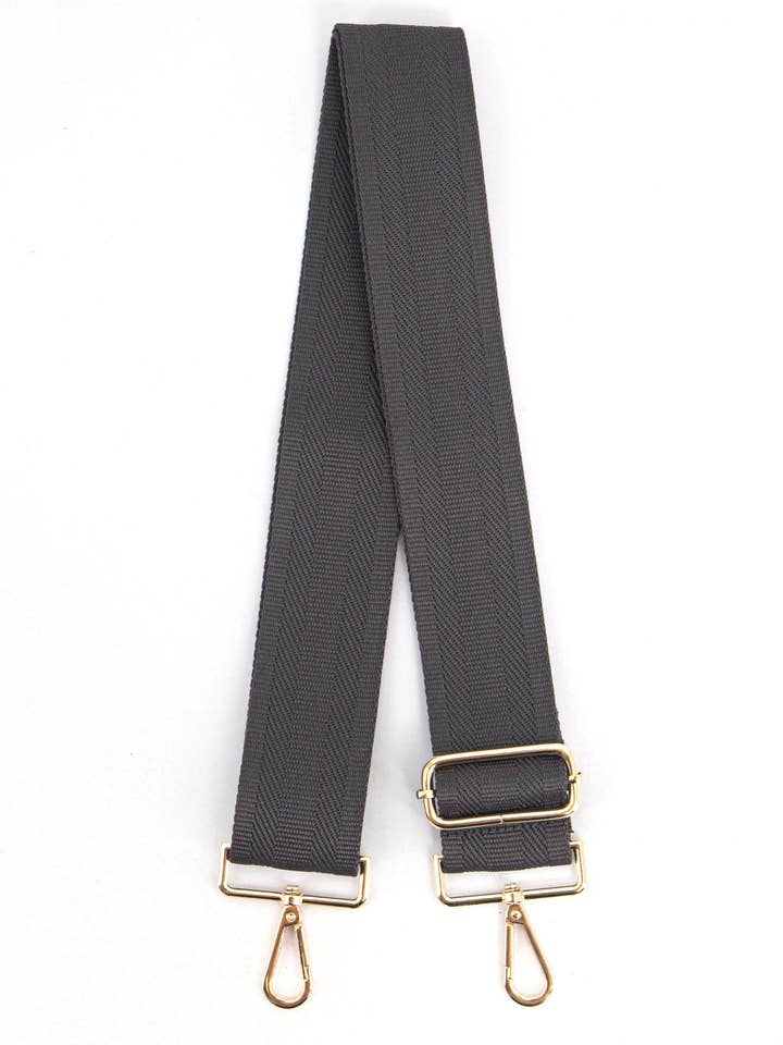 Deborah Woven Bag Strap - Grey for wholesale by Sarta Accessories