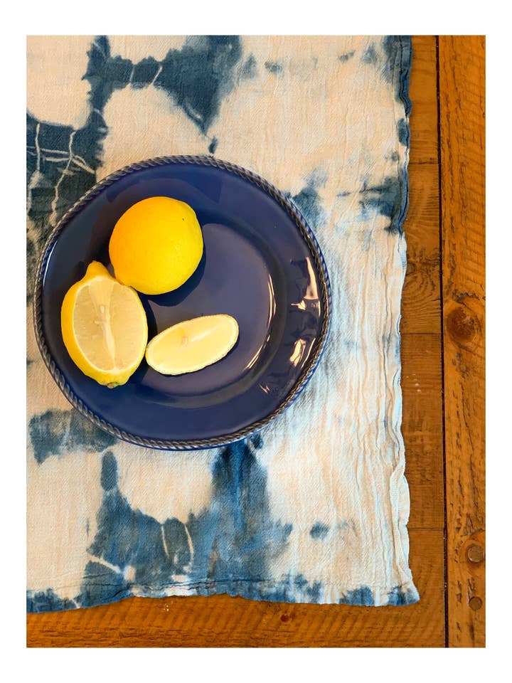 Indigo viskestykke Sæt med 2 for engroshandel hos Heather Rose