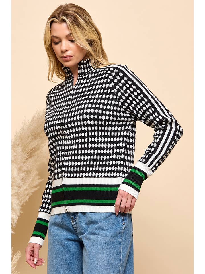 Cezele - Wholesale Knit Sweater - Women's - Zip Up Sweater