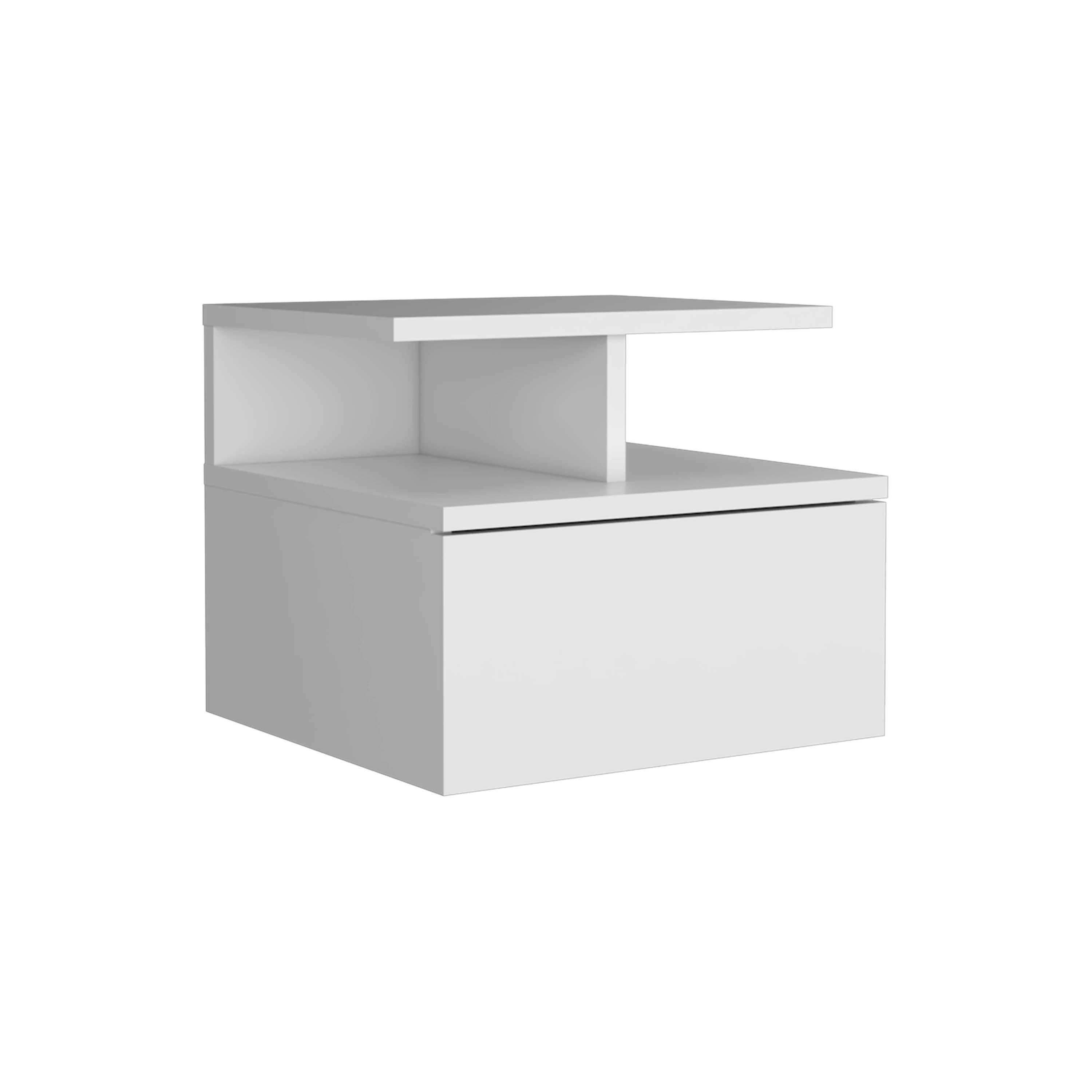 TUHOME FURNITURE - Wholesale Bedroom Furniture - Adele Floating Nightstand, Drawer, Open Top Shelves21