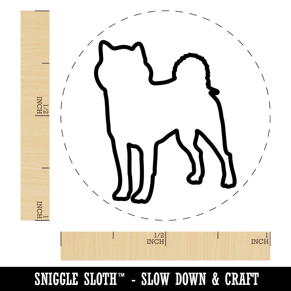 Sniggle Sloth - Wholesale Rubber/Decorative Stamp - Shiba Inu Dog Outline Rubber Stamp for Stamping Crafting Planners2
