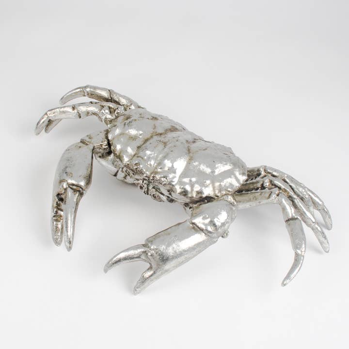 Resin Crab Ornament Silver for wholesale by Originals International Ltd