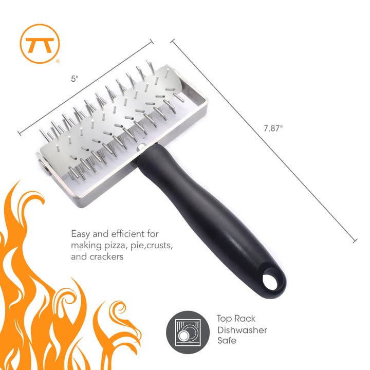 Fox Run Brands - Wholesale Kitchen Tool/Gadget - Outset Pizza Dough Docker, 5" x 8" Pizza Accessory