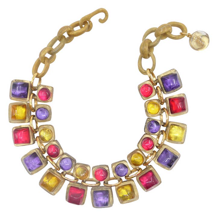 Collar de jade - 1100343 para venta al por mayor de Dominique Denaive Paris