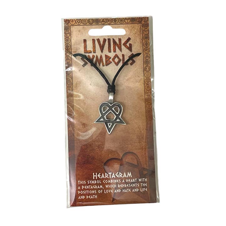 Heartagram - Collana in peltro con simboli viventi - 9 (USA-DDP) per la vendita all'ingrosso da parte di Myth & Magik - Silver Jewellery Cavern Wholesale