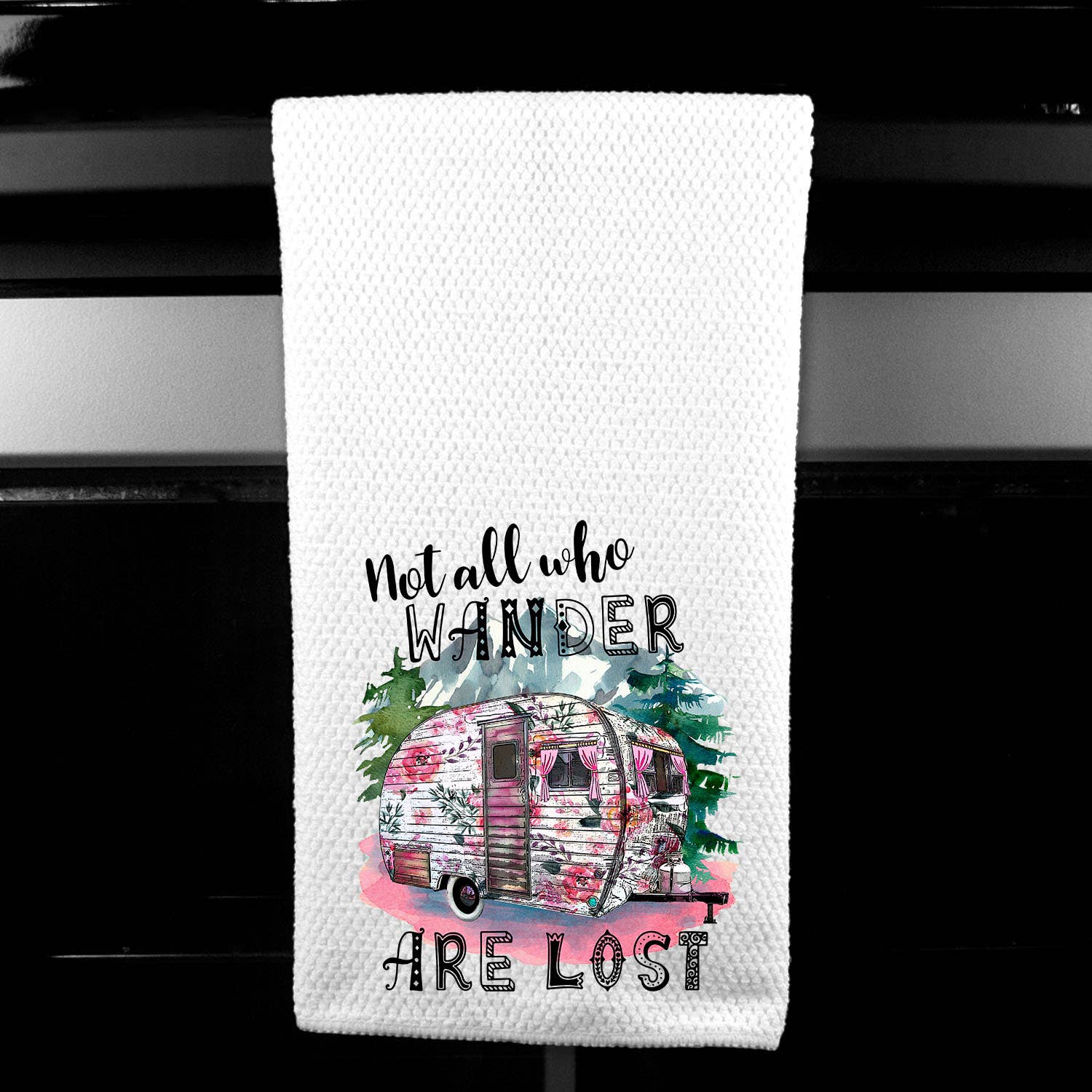 Dasha Alexander - Wholesale Tea Towel - Not All Who Wander Are Lost Microfiber Towel 0