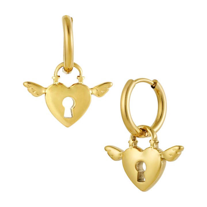 Fermeture à boucles d'oreilles avec ailes pour la vente par SHINE BUY