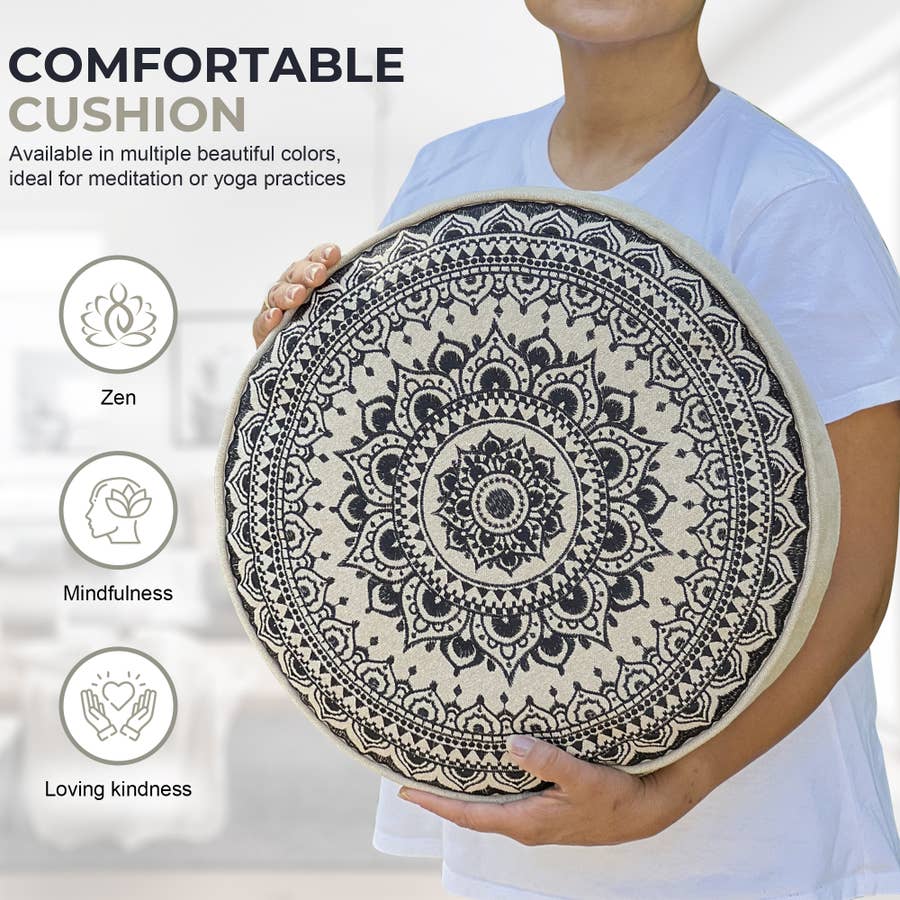 Cheap Mandala Printed Round Mat Lightweight Meditation Yoga Mat Round Yoga  Mats Carpet for Livingrom Bedroom
