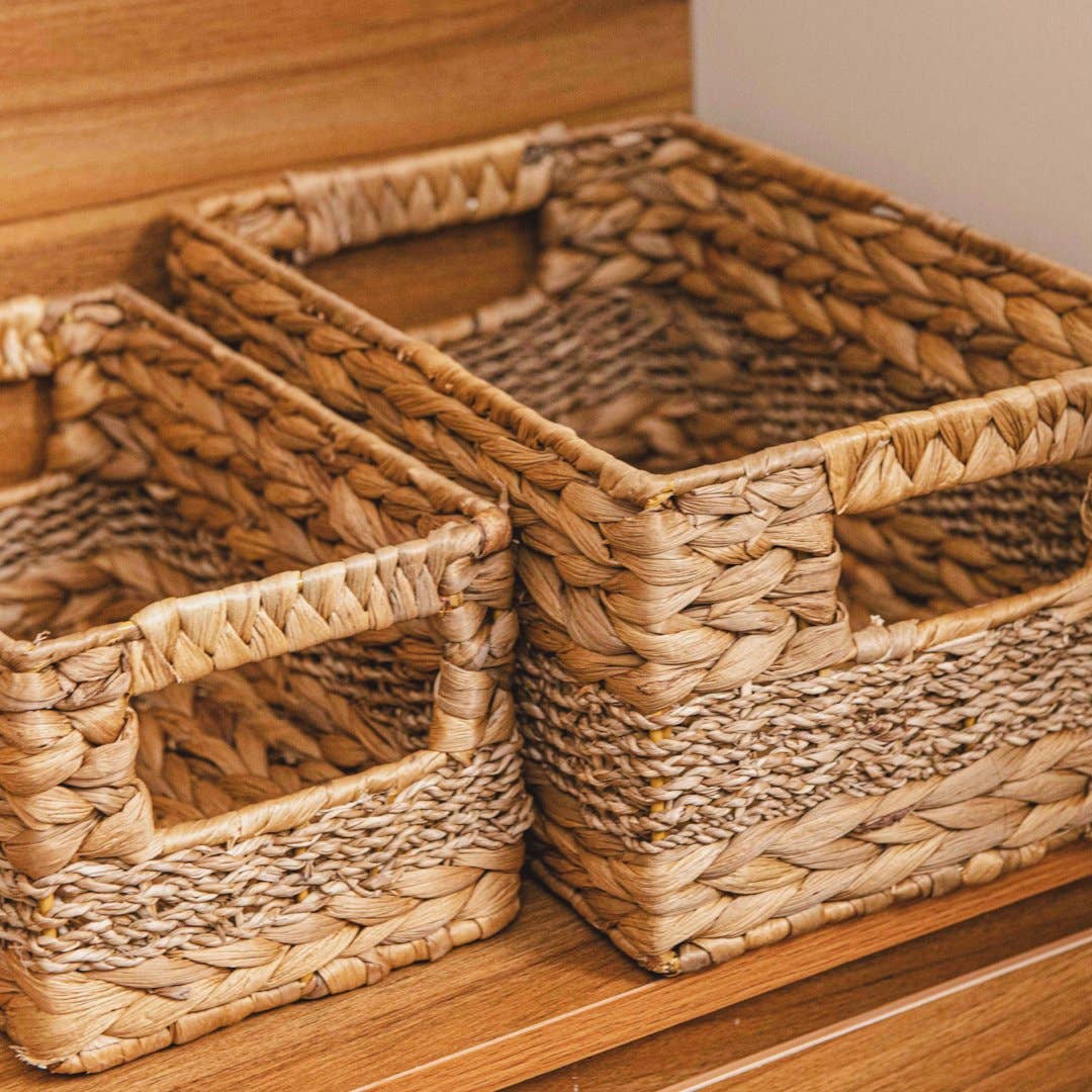 Natural Artisan Home - Wholesale Basket - Natural Woven Storage Bins Set of 44