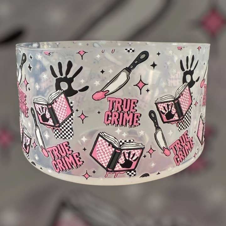 True Crime Clear - 3D Silicone Tumbler Boot for wholesale by Olive Lane Accessories