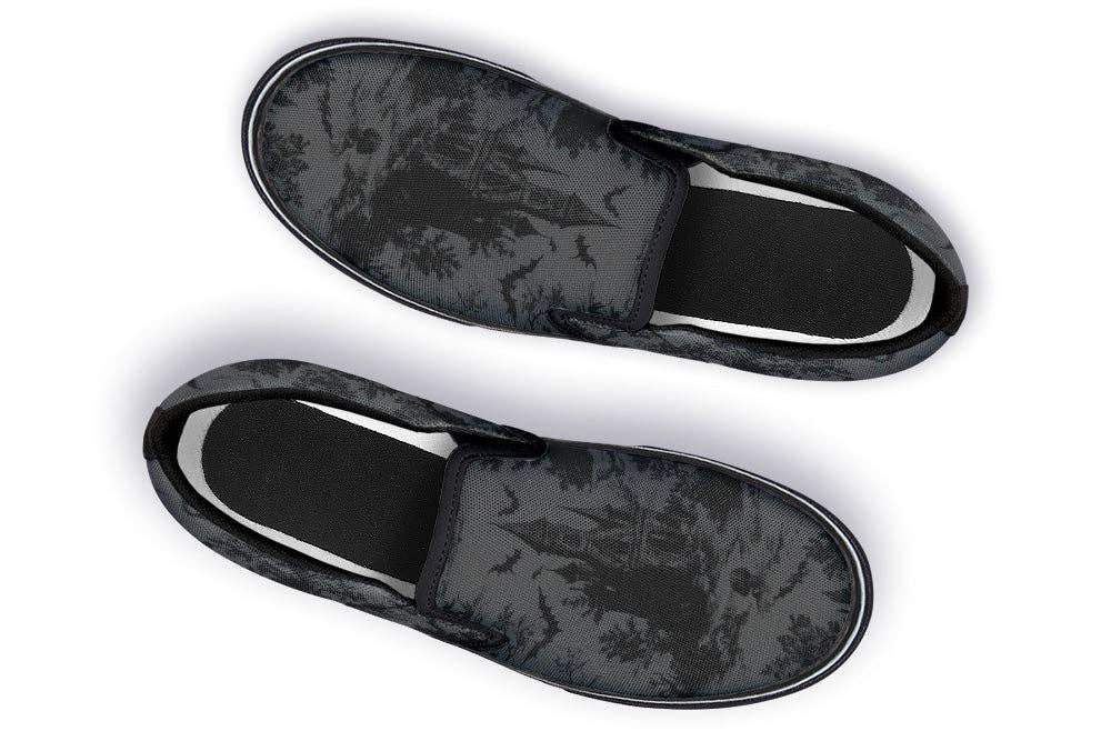 Witchwood Bags - Wholesale Slippers – Women's - Slip On Shoes - Gothic Toile de jouy