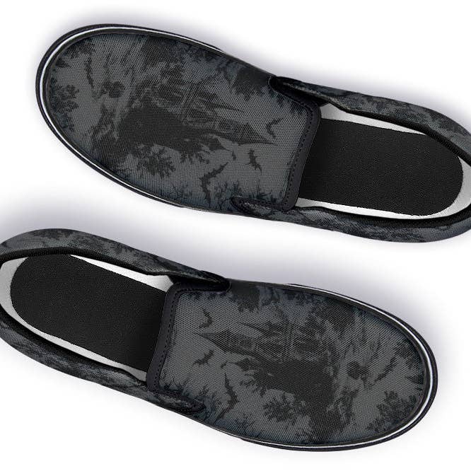 Witchwood Bags - Wholesale Slippers – Women's - Slip On Shoes - Gothic Toile de jouy0