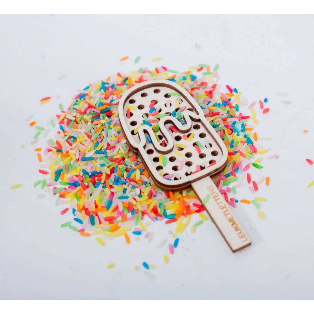 Leukmetletters - Wholesale Wood Toy - Kids - Sieve | ice cream1