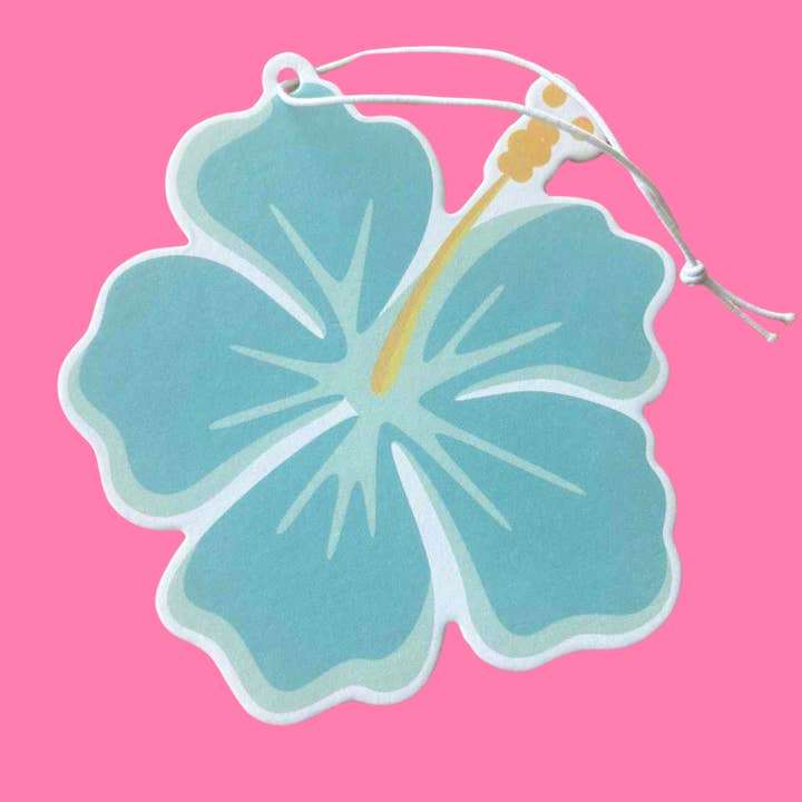 Blue Hibiscus, Air Freshener for wholesale by Aloha Collectives