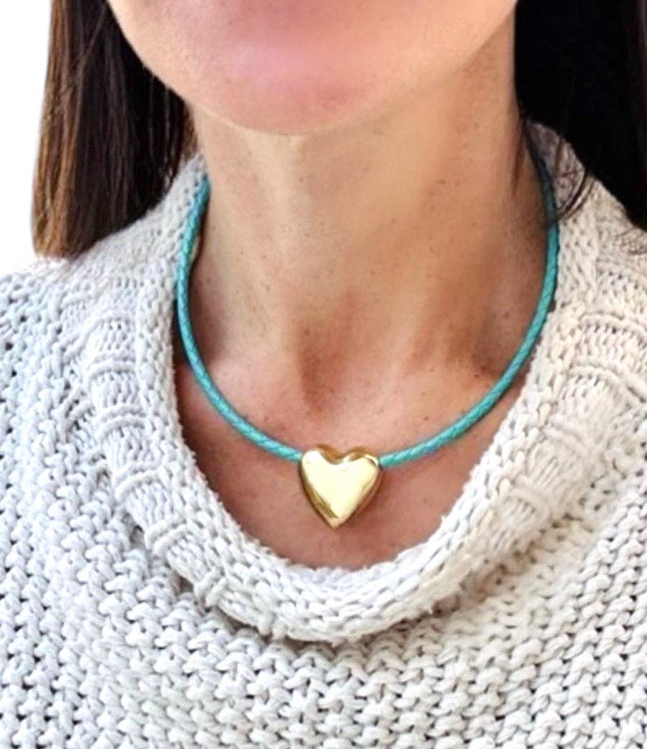 Shiver + Duke - Wholesale Pendant/Charm Necklace - Cara Leather Necklace Medium4