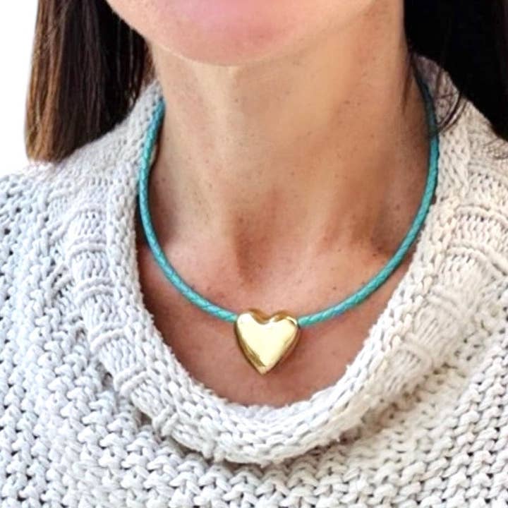 Shiver + Duke - Wholesale Pendant/Charm Necklace - Cara Leather Necklace Medium4