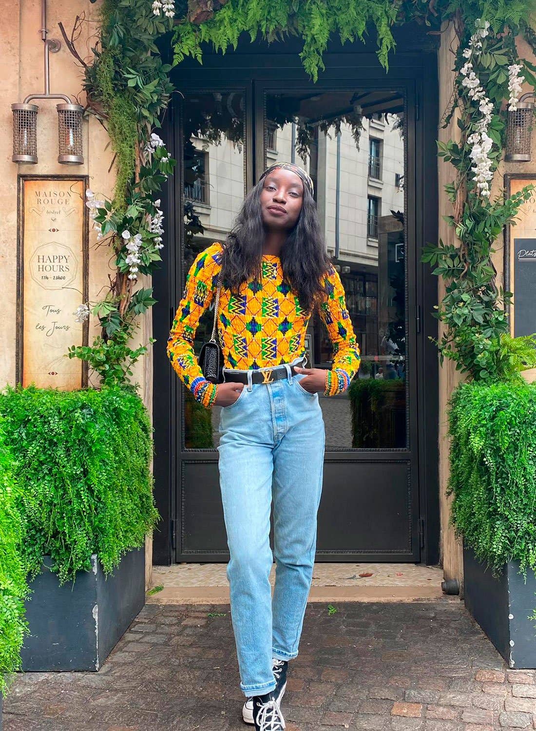 SUESES - Wholesale Bodysuit - Women's - Kente Adja stretch fabric bodysuit.1