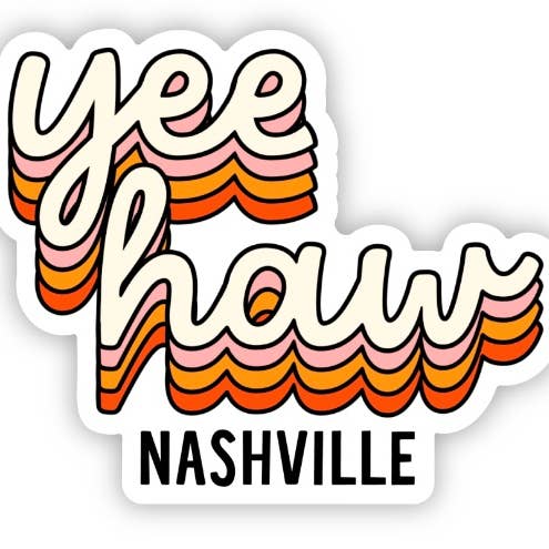 Nashville Yee Haw Sticker for wholesale by Big Moods