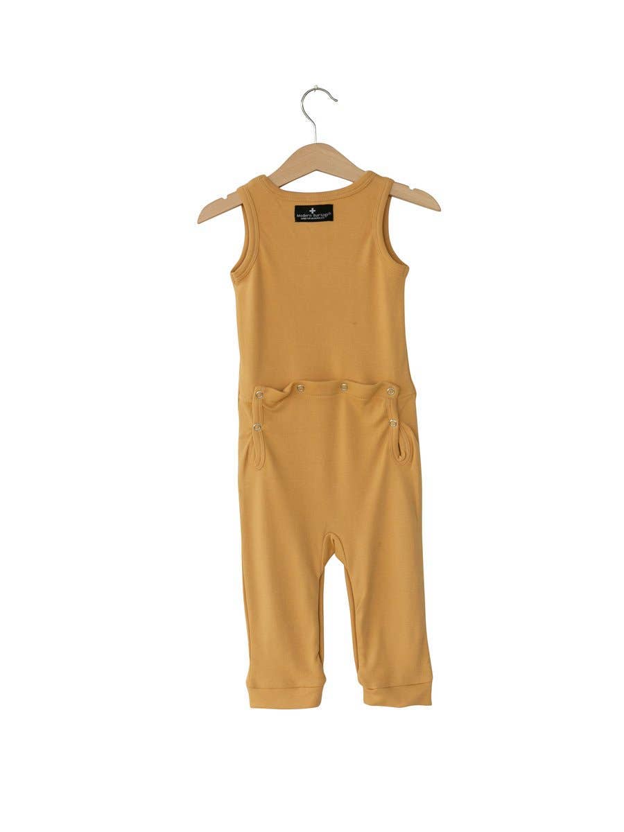 Modern Burlap - Wholesale Jumpsuit - Baby - Organic Tank Jumpsuit with Explorer Back | Solids & Prints7