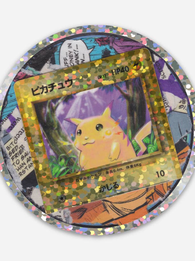 Glitter Pika Sticker for wholesale by Liminal Moon Art Club