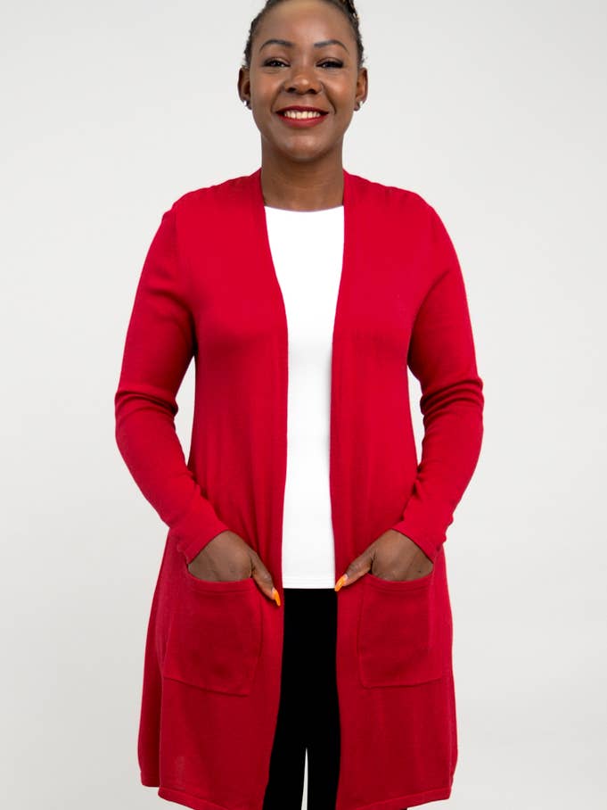 Justine Tröja, Läppstift, Bambu Bomull för wholesale av Blue Sky Clothing Co LLC