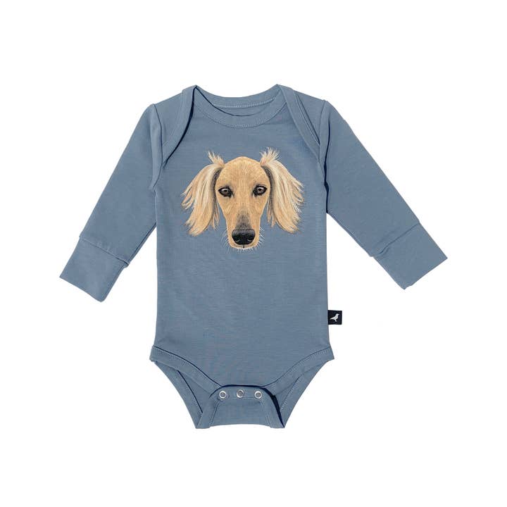 Baby Body - Sea Blue Dogs for wholesale by mói
