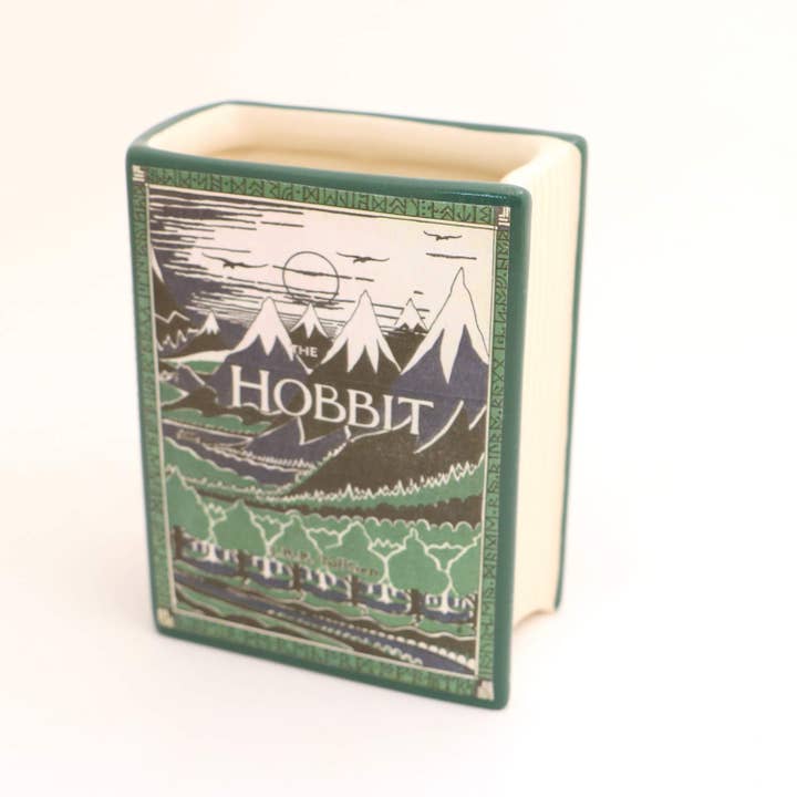 Lenny Mud - Wholesale Pen & Pencil Holder - The Hobbit, book shaped pencil holder, decoupaged, vase