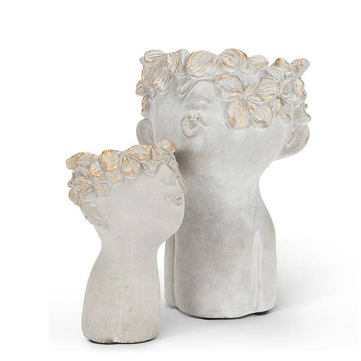 Abbott - Wholesale Plant Pot - Mini Kissing Face Planter with Gold-4" H7