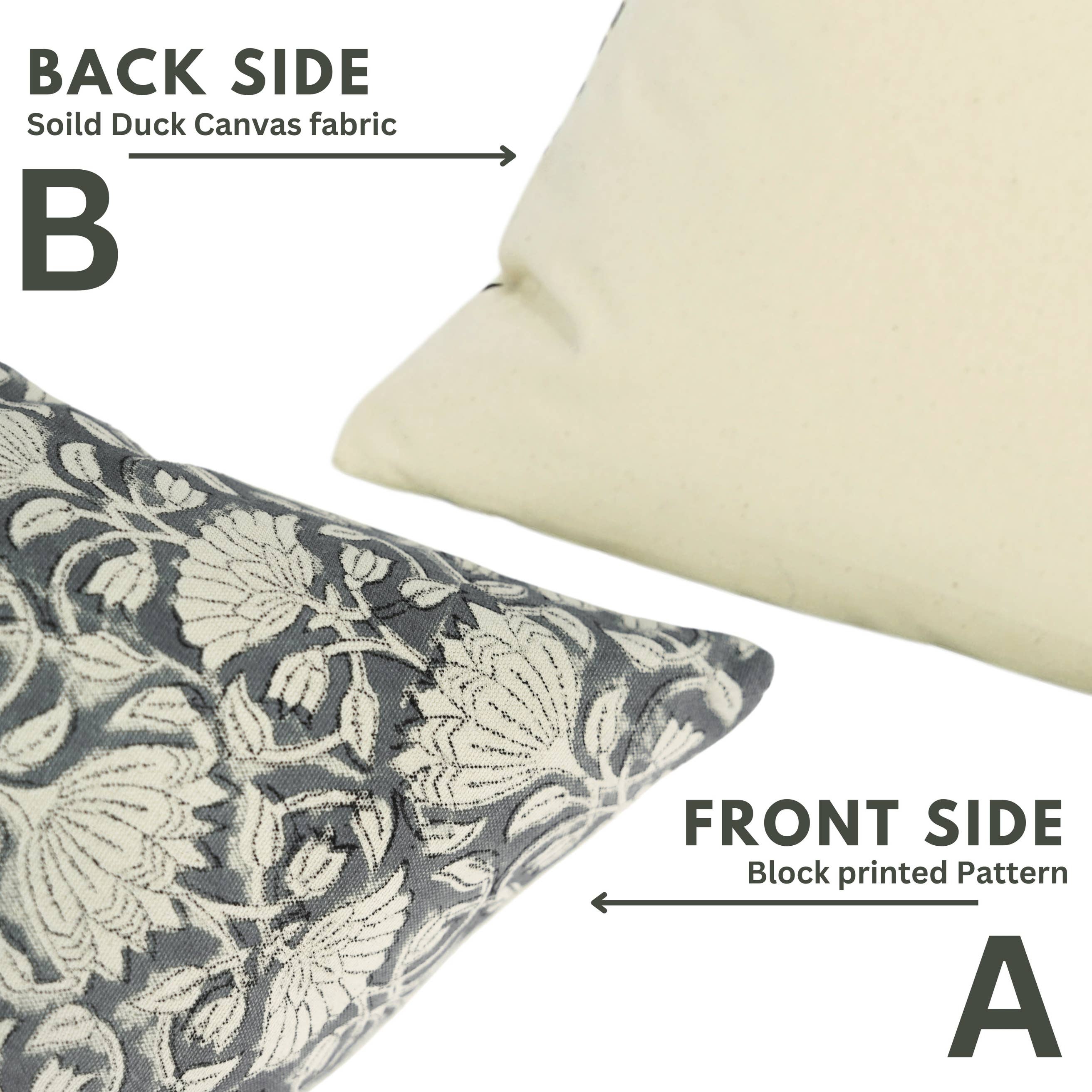 Fabdivine - Wholesale Throw Pillow Cover - Bohwmian Block Duck Canvas Pillow Cover - Ulta Kamal9