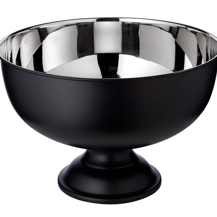 Seau à champagne Pearl, hauteur 25 cm, diamètre 36 cm, noir mat pour la vente par EDZARD