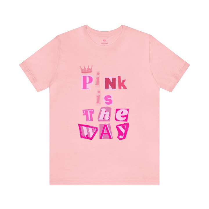 Camiseta unisex de manga corta Pink is the way para venta al por mayor de Once Upon a Find Couture