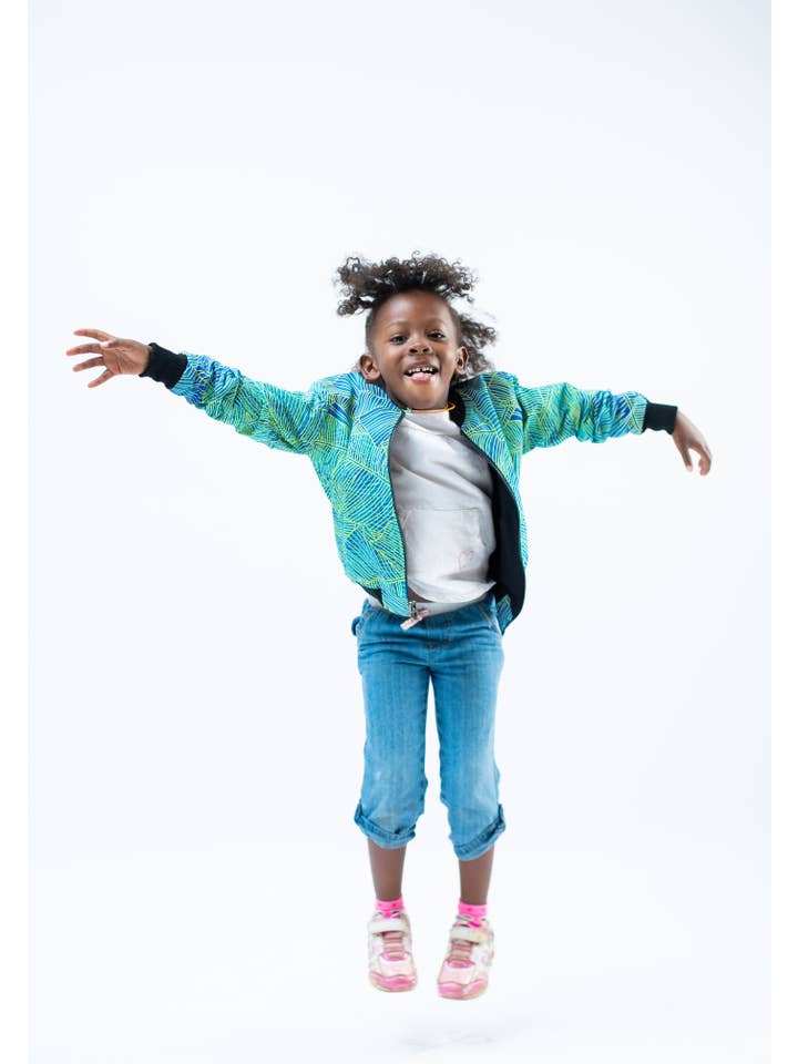 mikono.africa UG - Wholesale Bomber Jacket - Kids - 'Splash Splash' kids jacket