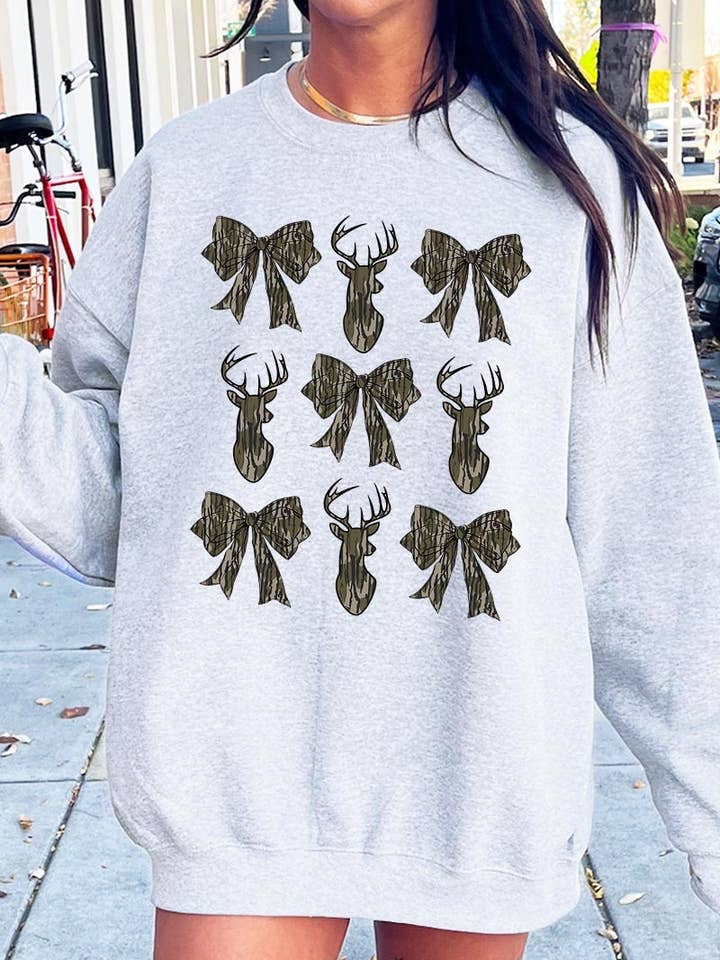 Deer Hunting Camo Bow Grafiska Fleecetröjer för wholesale av COLORBEAR